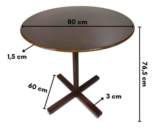 Kit 4 Cadeiras Ana Hickmann + Mesa Redonda