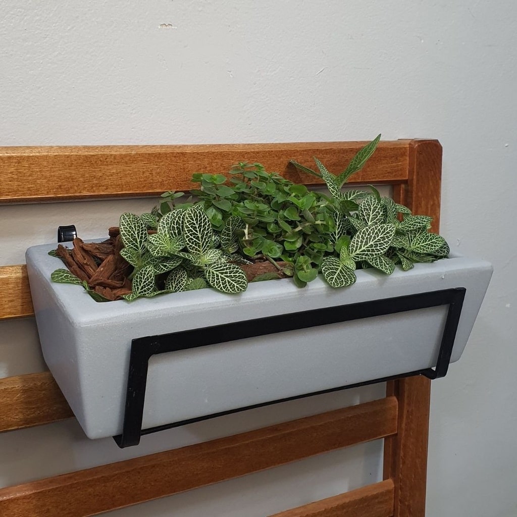 Suporte de Ferro Floreira Parede Jardineira Jardim Vertical