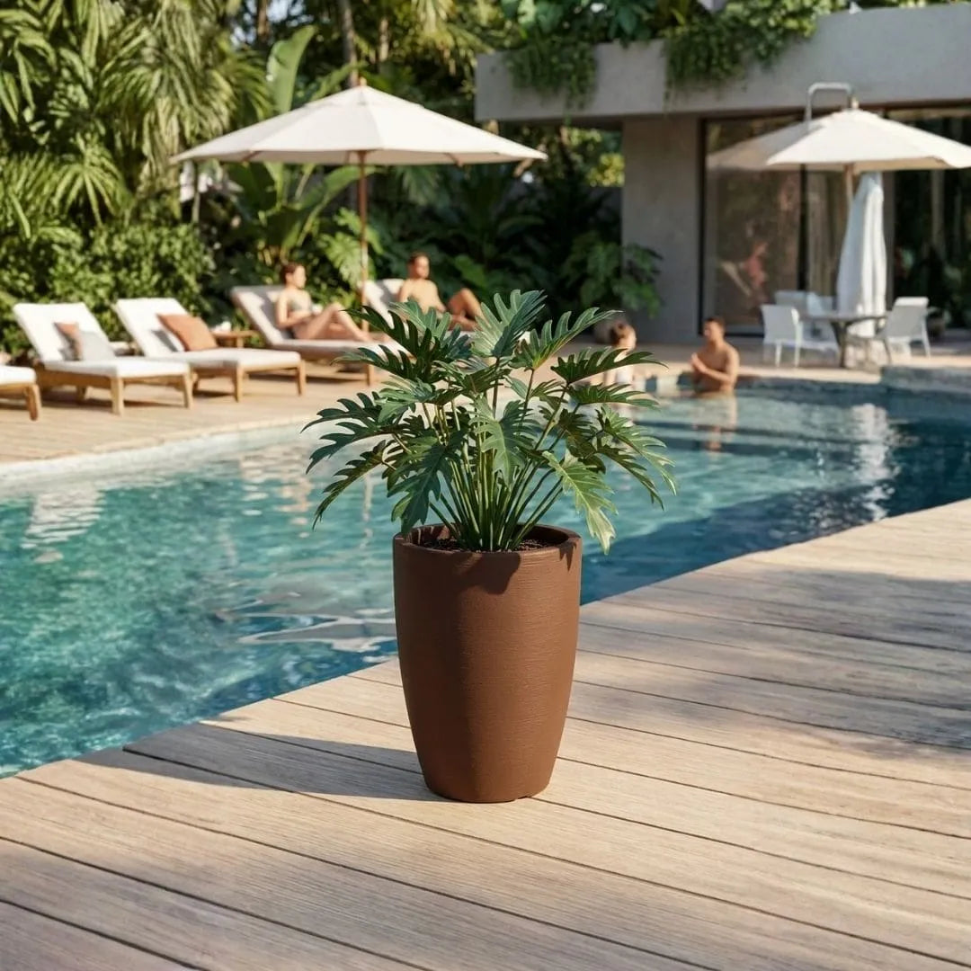 Vaso Pequim em Polietileno Texturizado 52x39cm