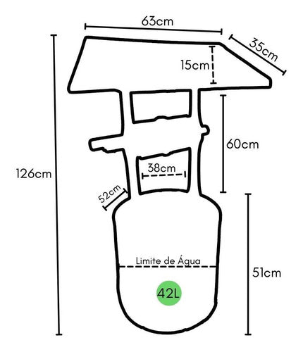 Fonte Poço de Jardim Decorativo 130cm