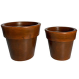 Kit 2 Vasos Atenas em Polietileno com Borda