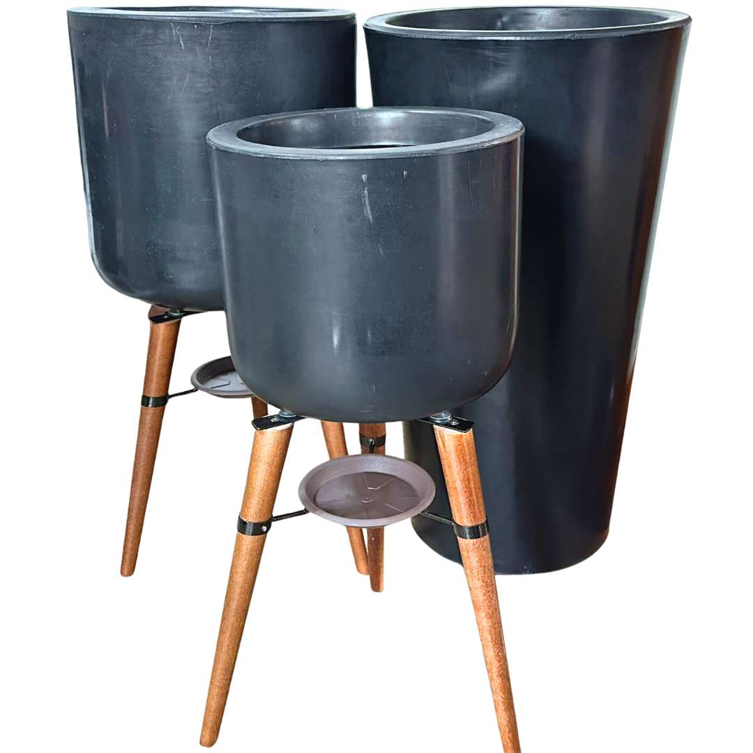 3 Vasos de Luxo Para Planta Decoração Externa Sacada Varanda