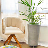 Vaso de Planta e Suporte com Roda Para Decoração Kit 2 Peças