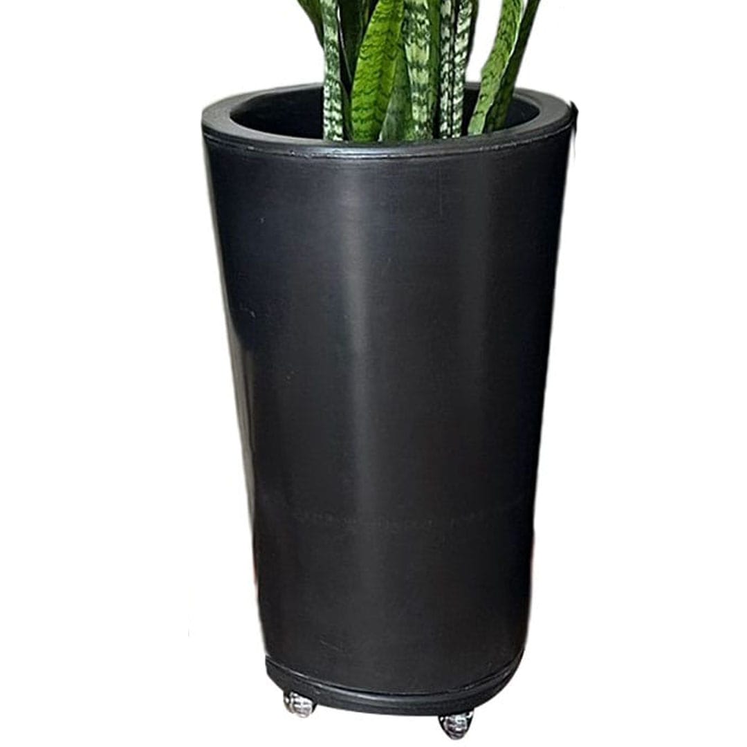 Vaso de Planta e Suporte com Roda Para Decoração Kit 2 Peças