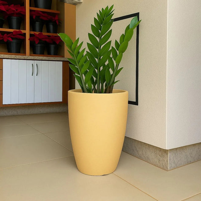 Kit 3 Vasos Polietileno Cone + Bacia