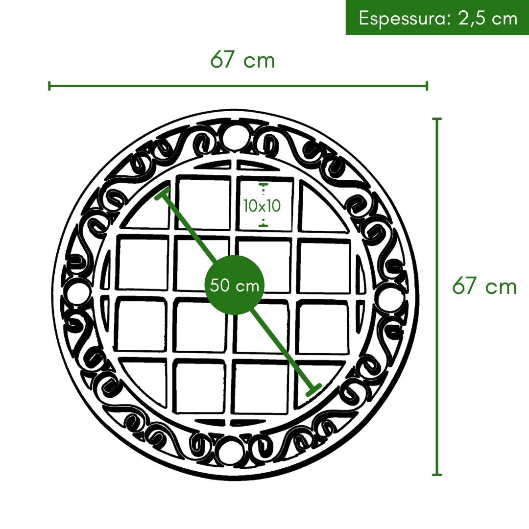 Jardim Vertical Redondo Mandala