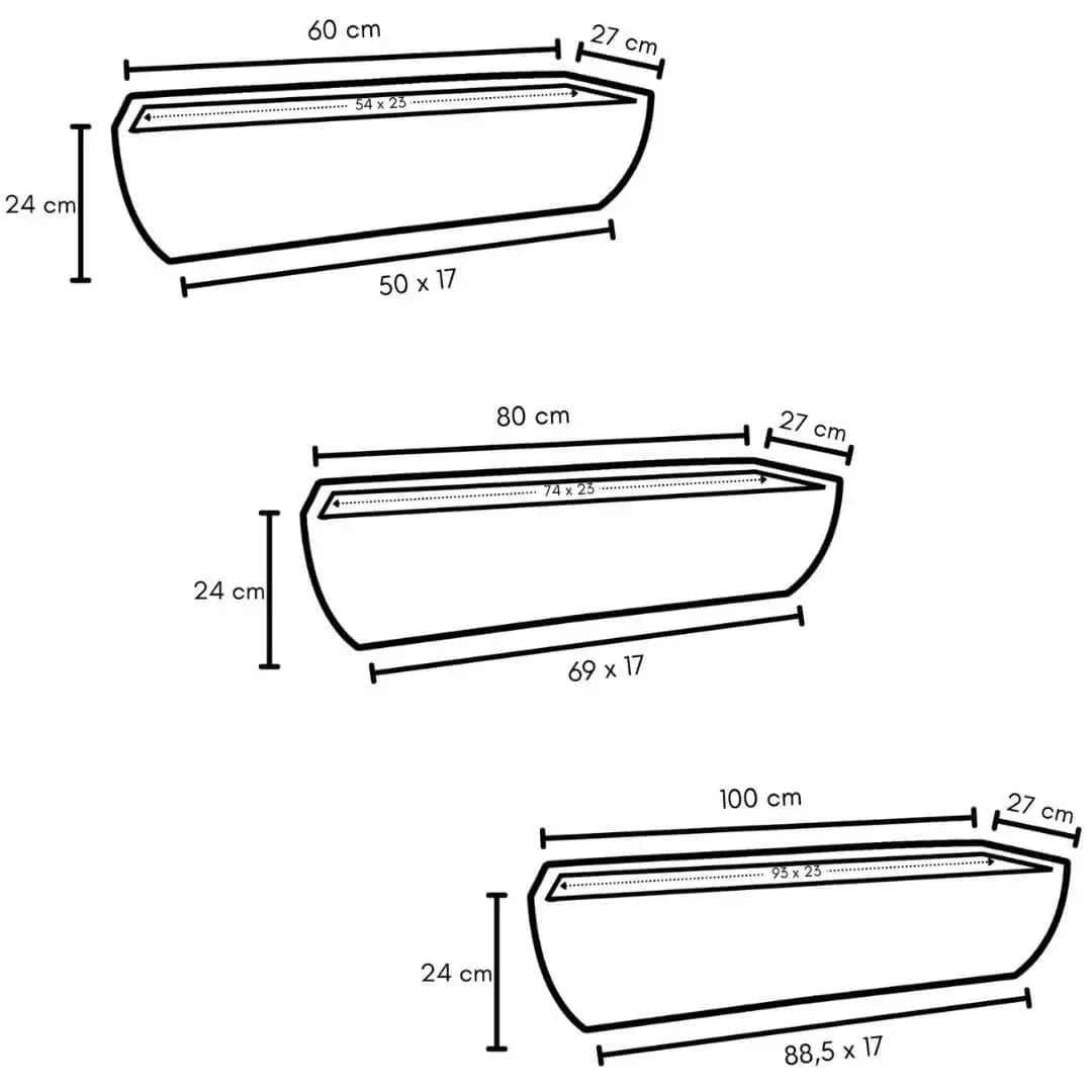 Jardineira Viena Alta em Polietileno