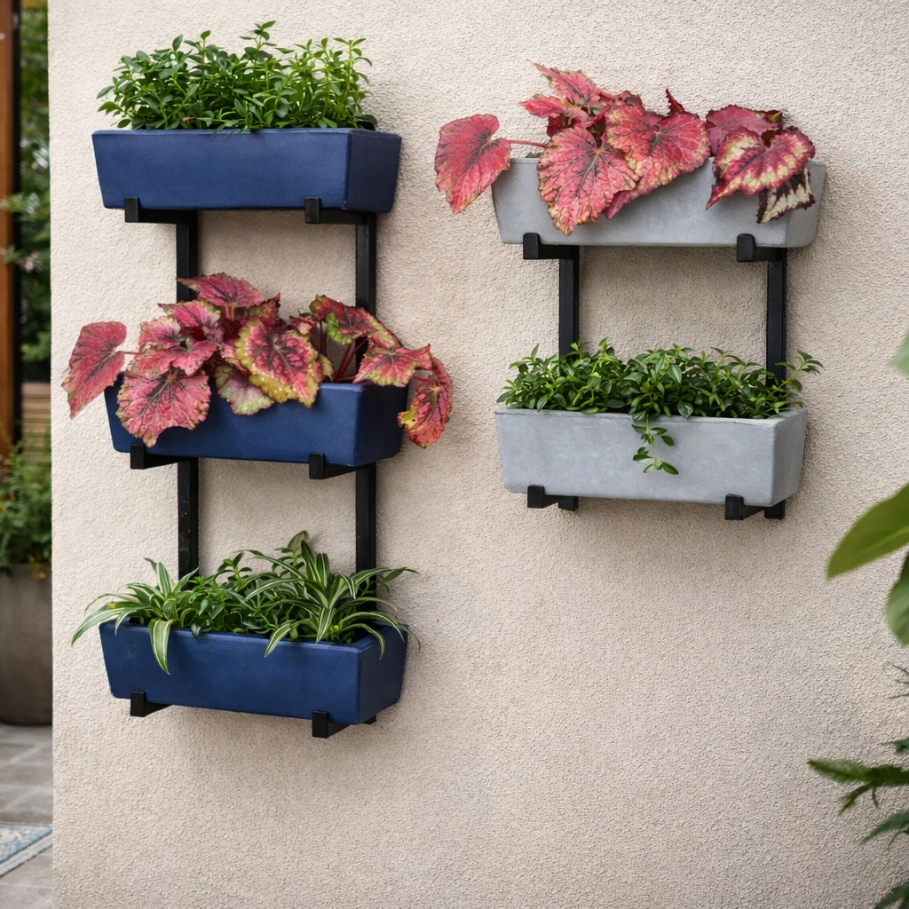 Suporte Jardim Vertical com Jardineira