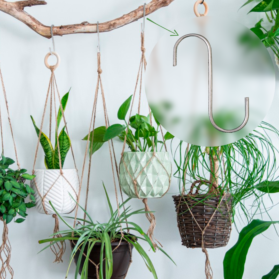 Kit Ganchos de Aço para Jardins Verticais