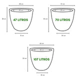 Kit 5 Vasos Berlim Texturizado