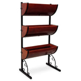 Horta Vertical com Suportes + 3 Jardineiras