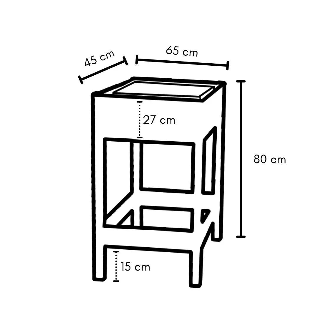 Mesa Para Horta Vertical com 1 Vaso