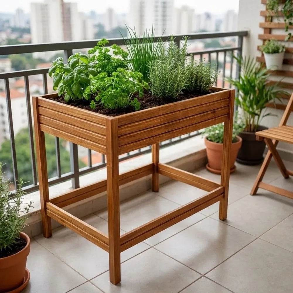 Mesa Para Horta Vertical com 2 Vasos