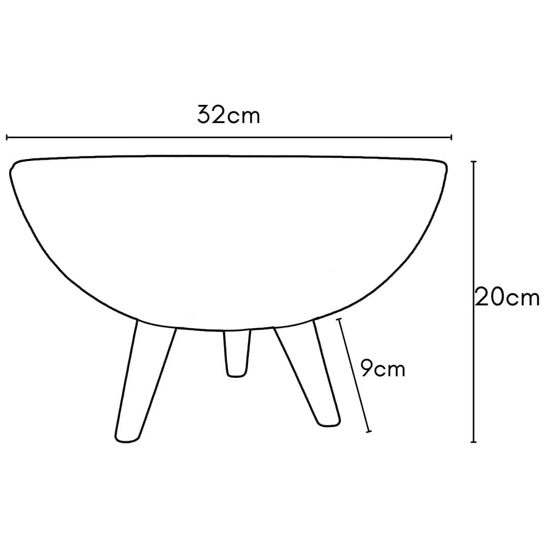 Kit 4 Vasos com Tripé de Madeira