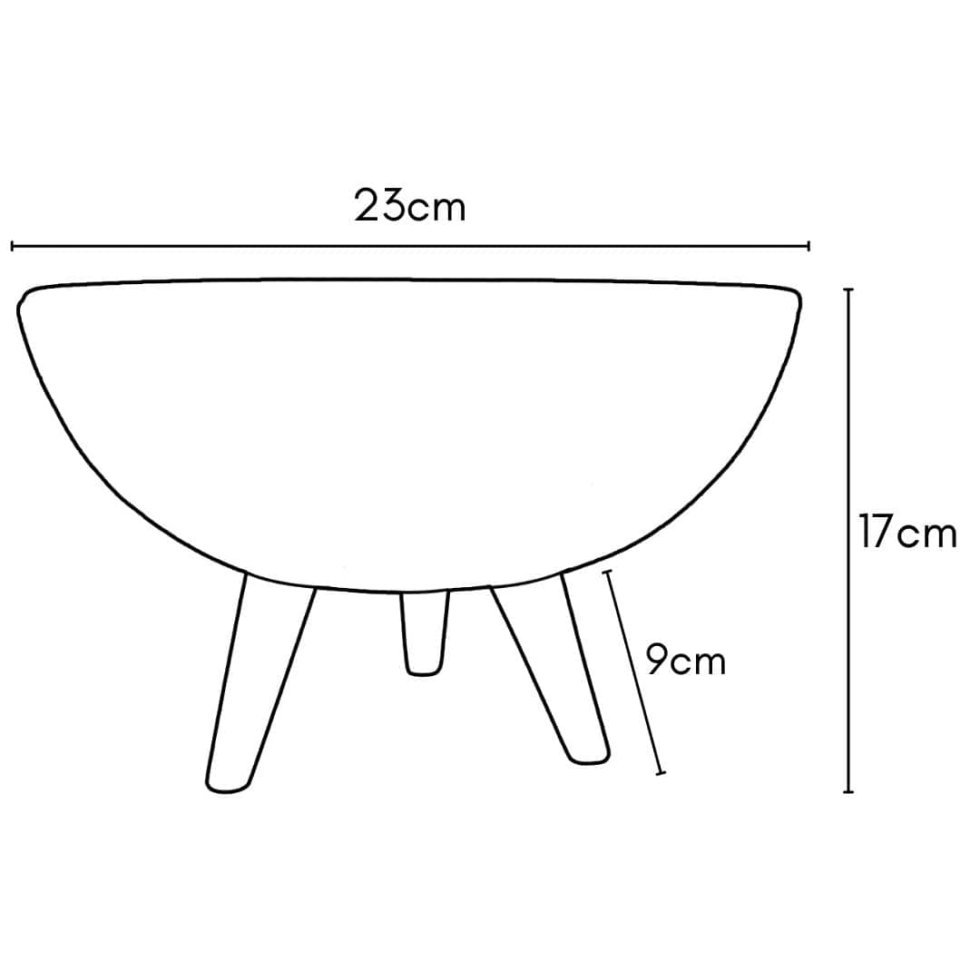 Kit 4 Vasos com Tripé de Madeira