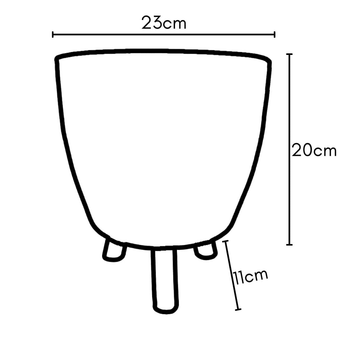 Kit 4 Vasos com Tripé de Madeira