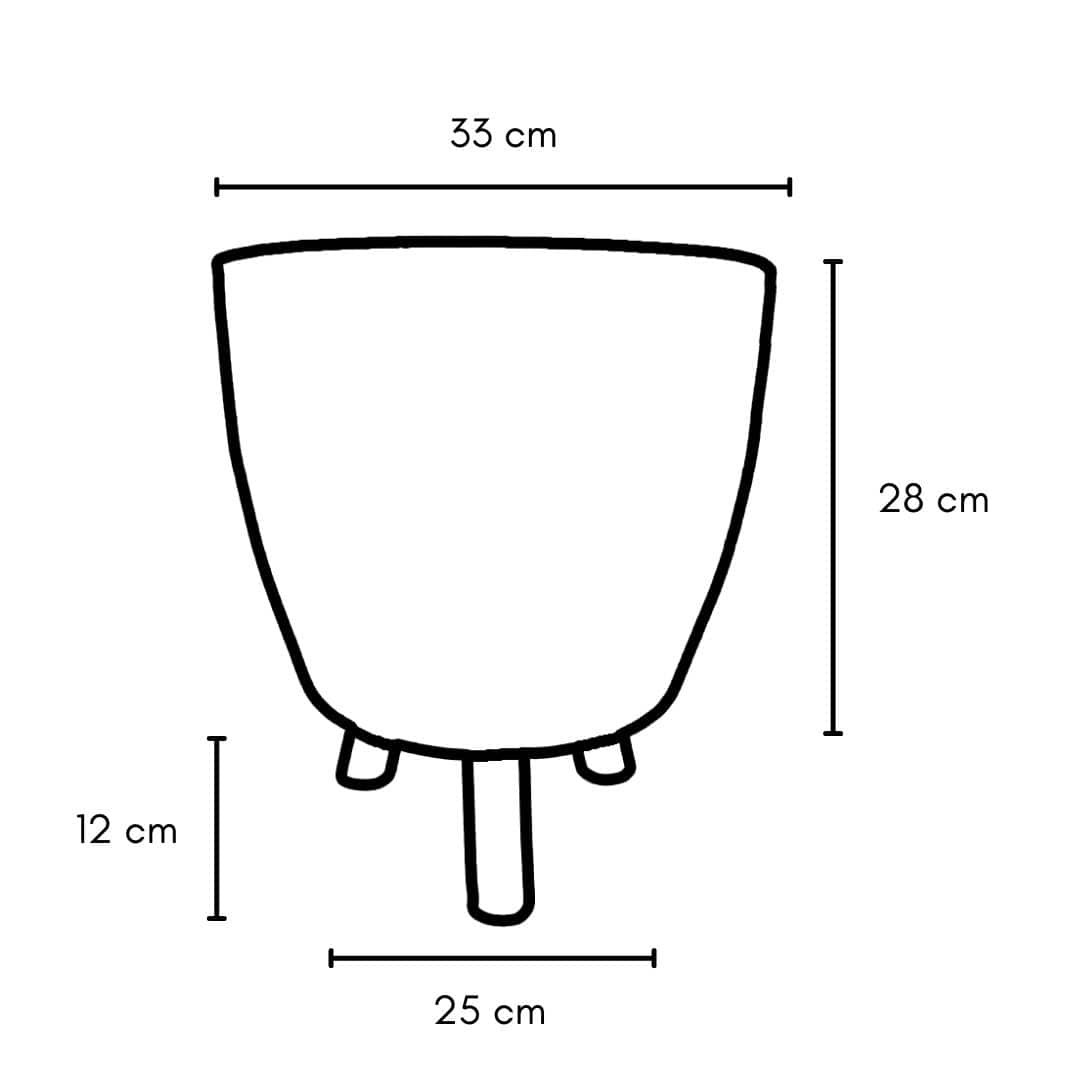 Kit 4 Vasos com Tripé de Madeira