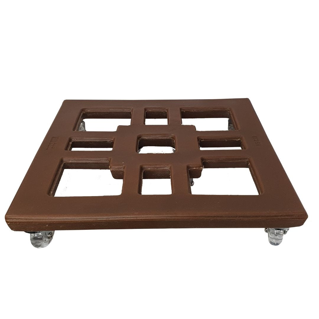 Suporte com Rodas de Silicone para Vasos Quadrados