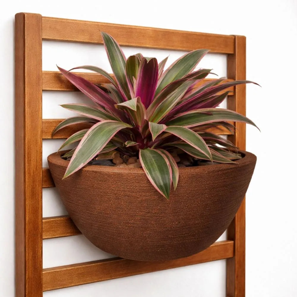 Vaso de Parede Meia Lua para Jardim Vertical