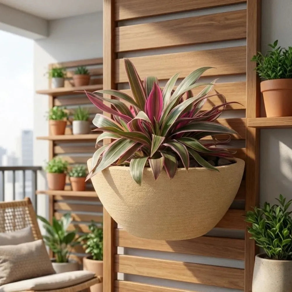 Vaso de Parede Meia Lua para Jardim Vertical