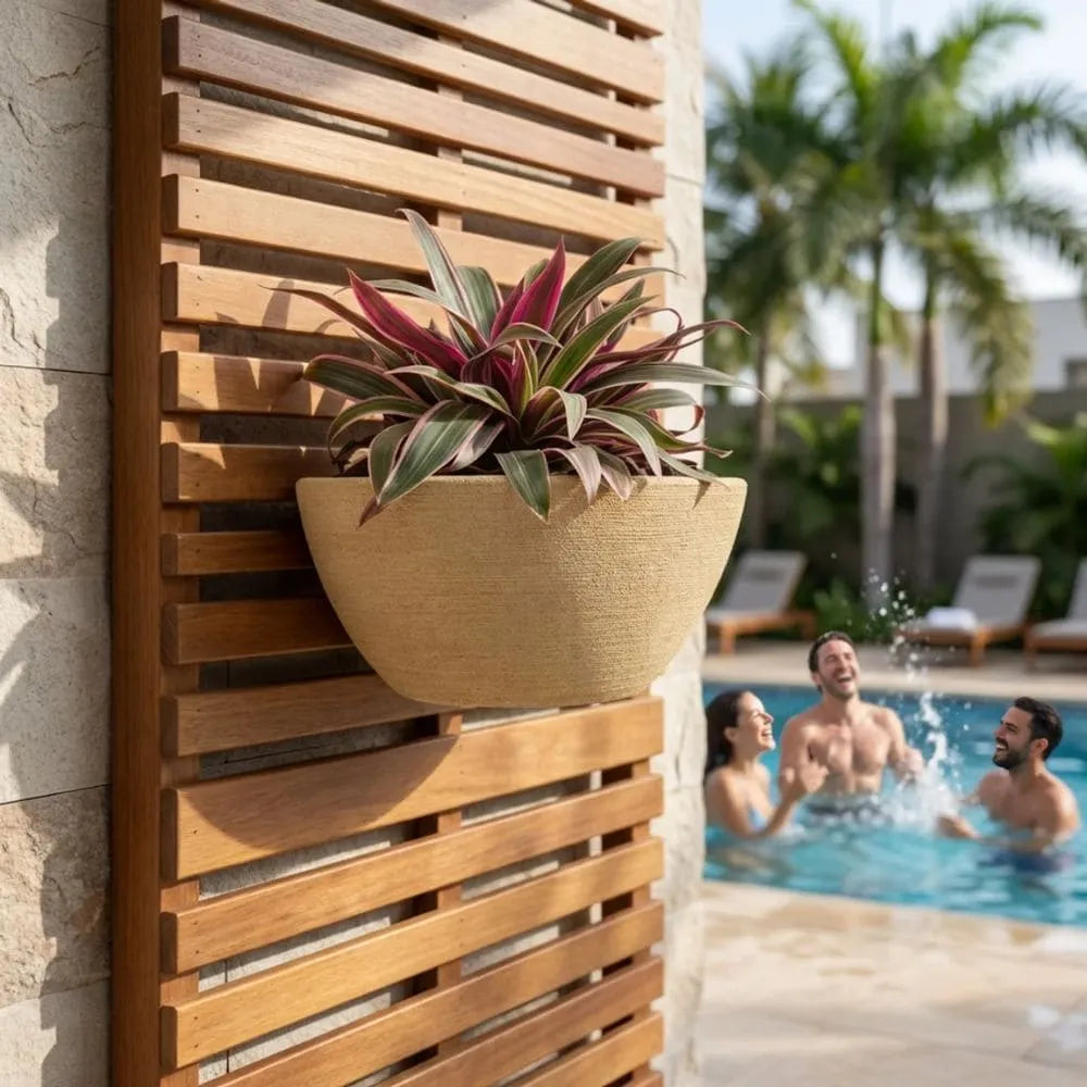 Vaso de Parede Meia Lua para Jardim Vertical