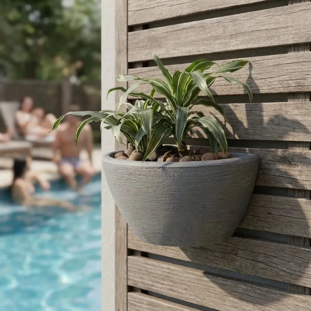 Vaso de Parede Meia Lua para Jardim Vertical