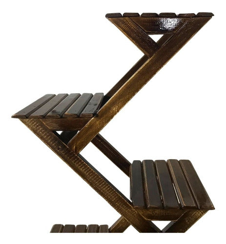 Prateleira De Madeira P/ Vasos Floreira De Chão P/ Decoração