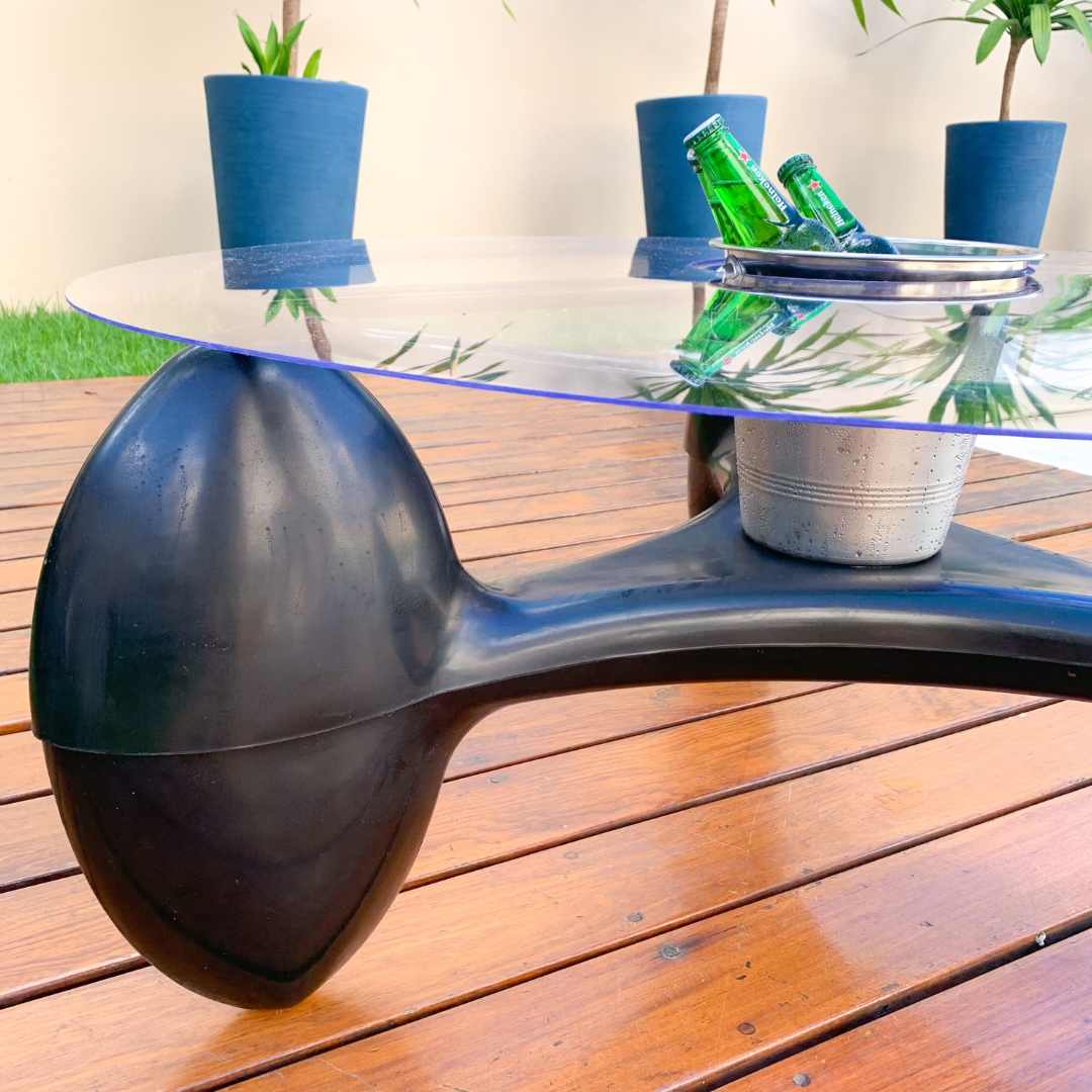 2 Cadeiras e Mesa Decoração Jardim Varanda Kit Copacabana