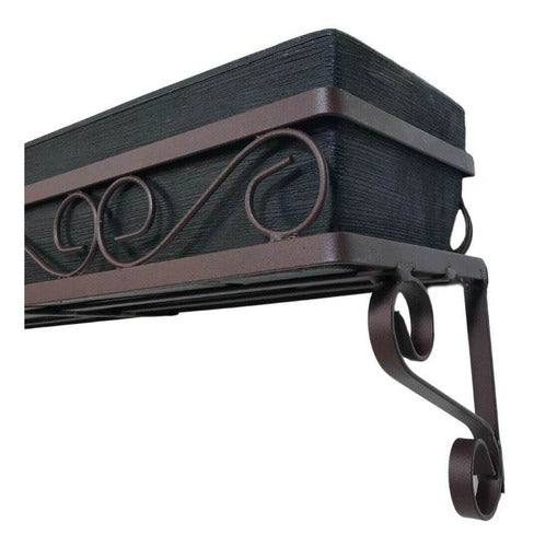 Suporte de Parede Mão Francesa para Jardineiras 100cm