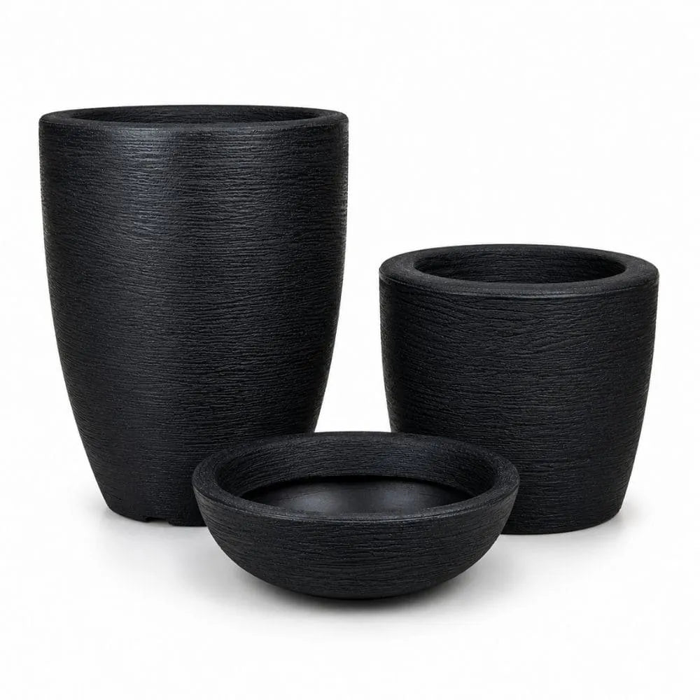 Kit 3 Vasos Texturizados Pequenos