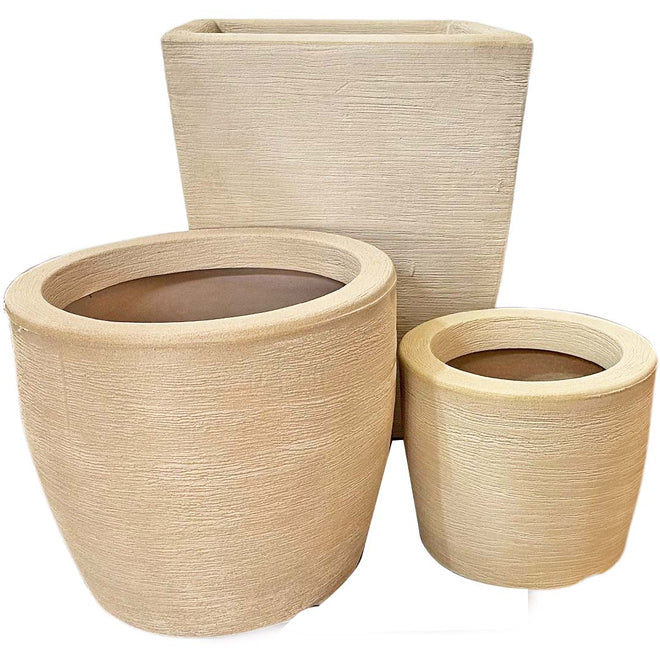 Kit 3 Vasos Texturizados Pequenos