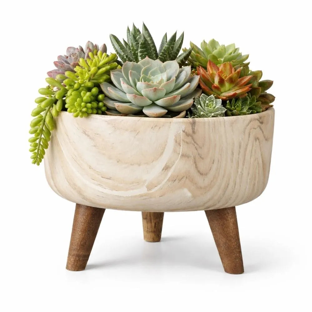 Vaso Bacia Linha Genebra com Tripé de Madeira