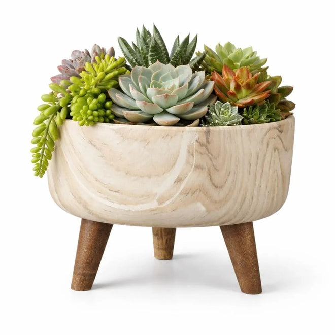 Vaso Bacia Linha Genebra com Tripé de Madeira
