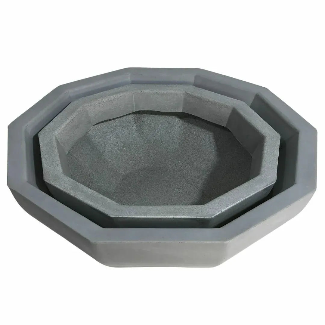 Vaso Bacia Sextavado em Polietileno