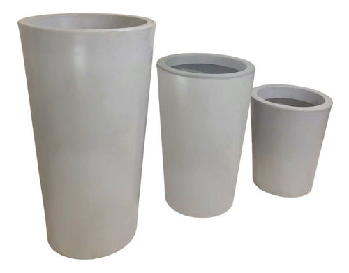Kit 3 Vasos Damasco Brilhantes