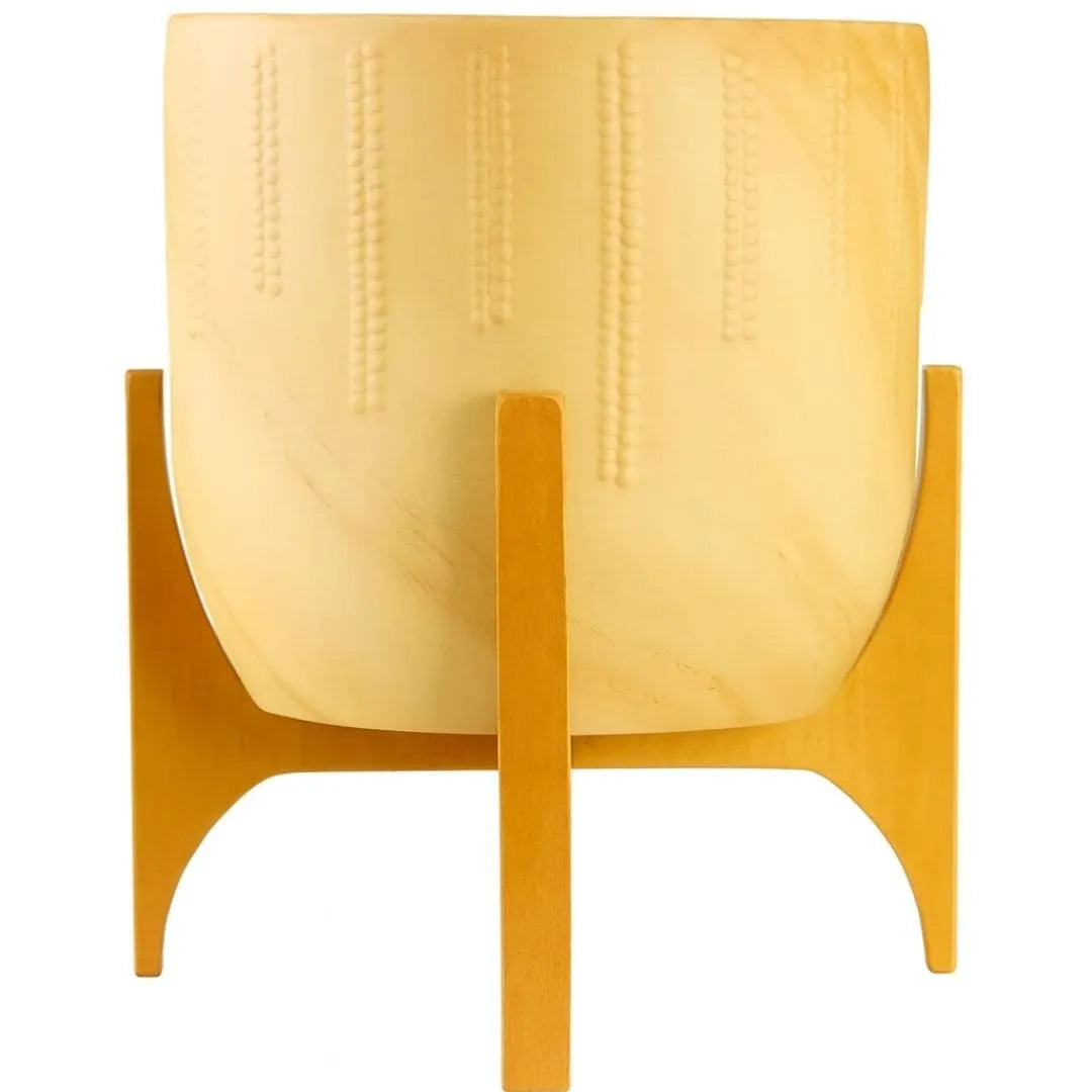 Kit 3 Vasos Genebra com Suporte de Madeira Baixo