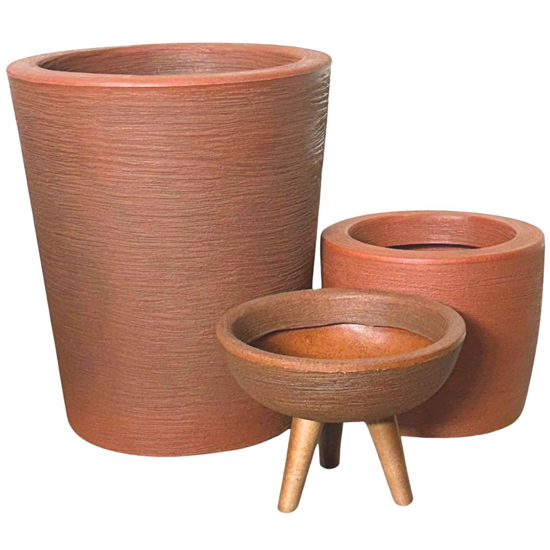 Kit 3 Vasos Decorativos para Pequenos Espaços