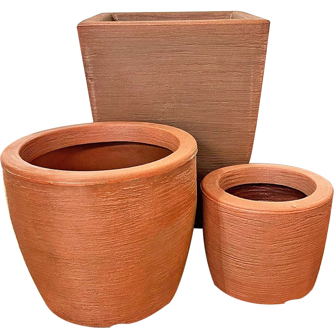 Kit 3 Vasos Texturizados Pequenos