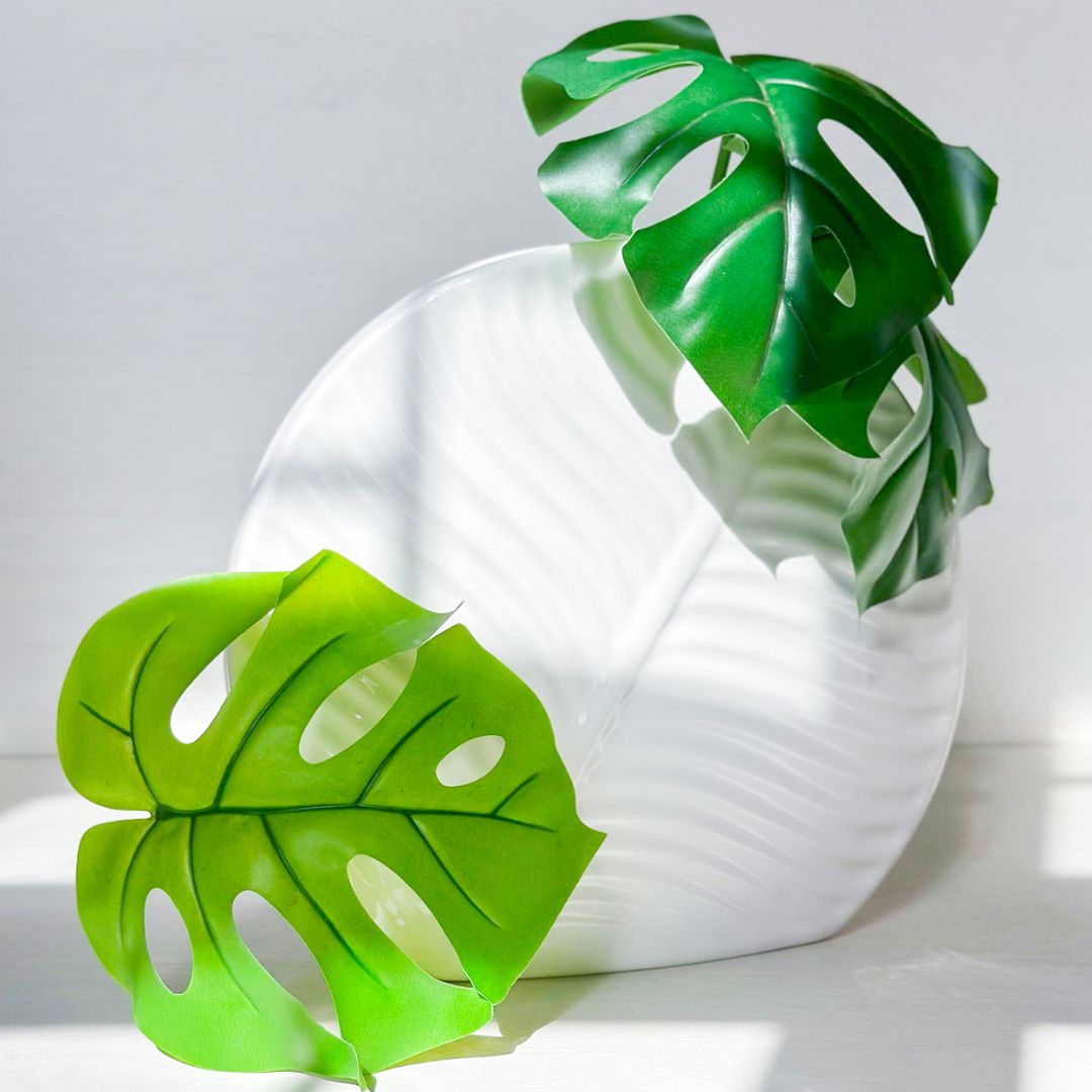 Vaso Cachepot Folha em Dolomita