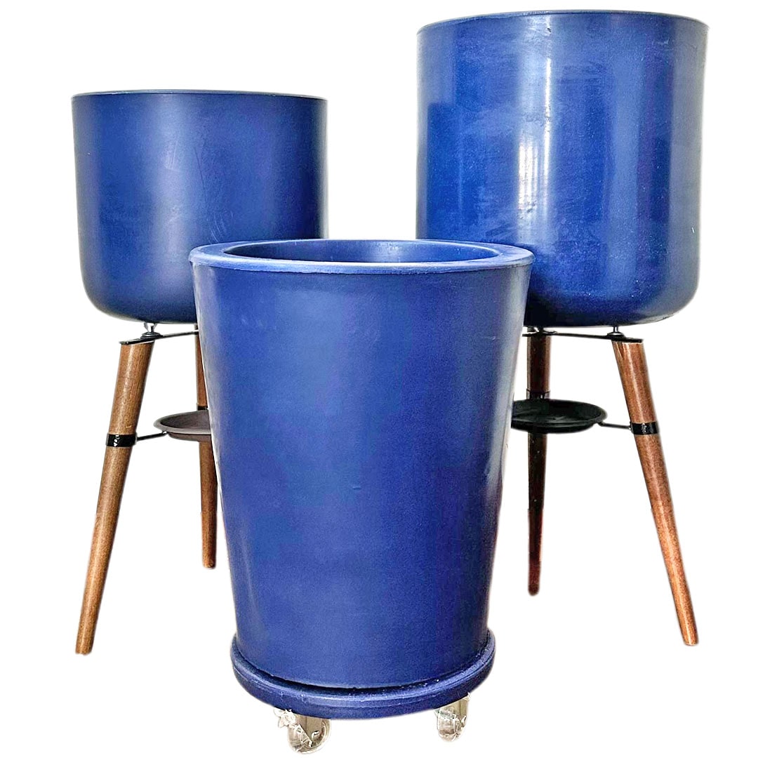 Kit Com 3 Vasos de Luxo Para Planta Decoração Apartamento