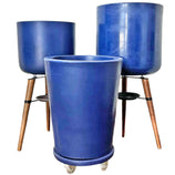 Kit Com 3 Vasos de Luxo Para Planta Decoração Apartamento
