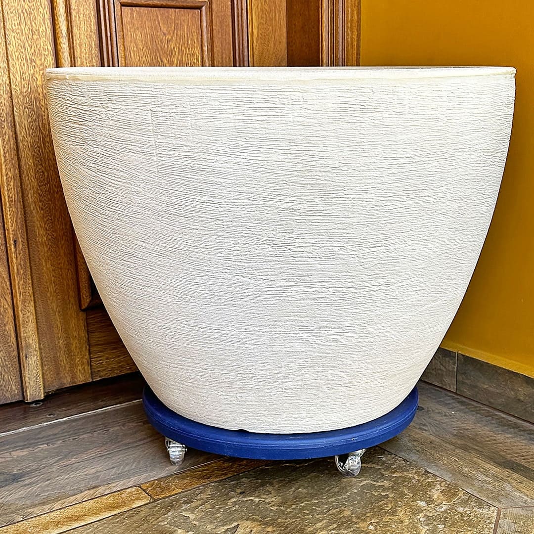 Suporte com Rodas de Silicone para Vasos Redondos