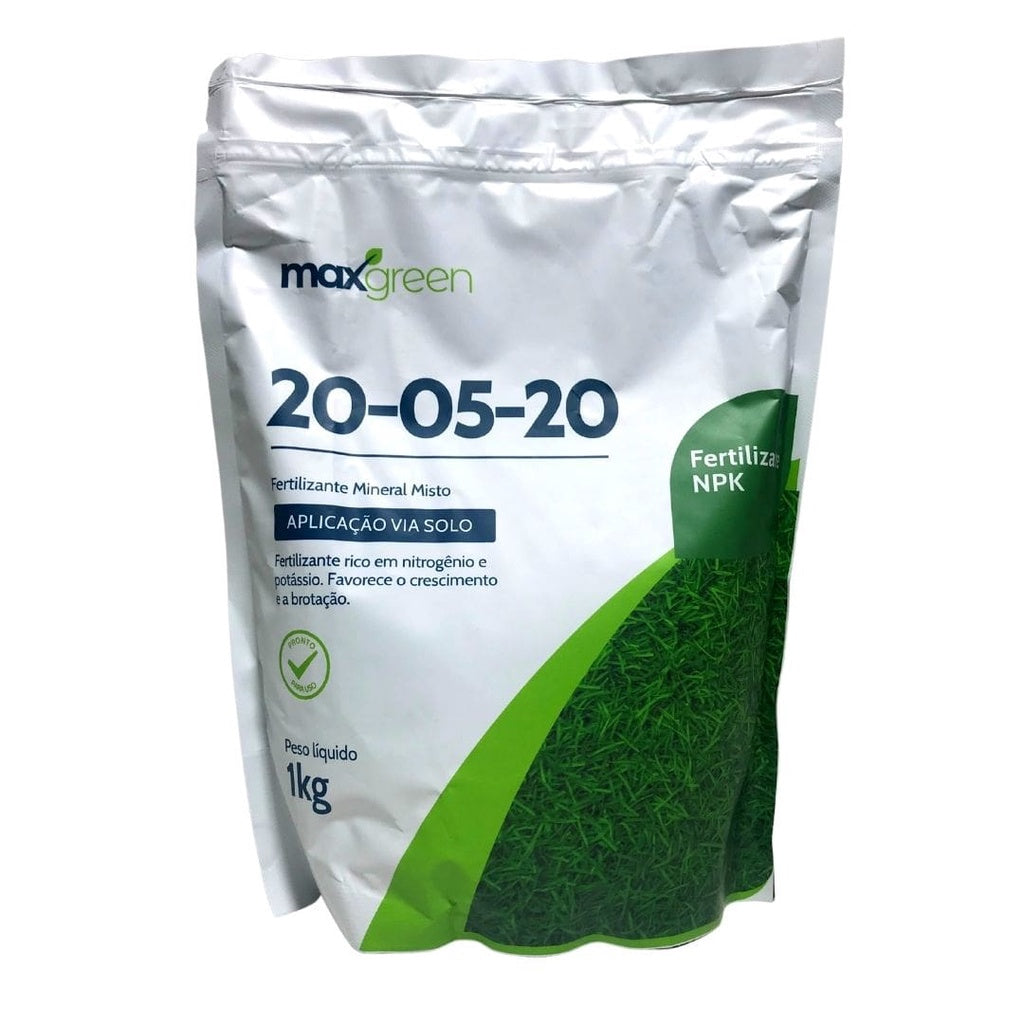 Maxgreen Adubo Mineral Misto NPK 20-05-20 1kg