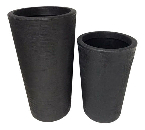 Kit 2 Vasos Damasco Texturizados
