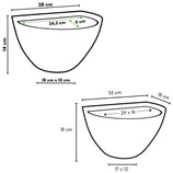 Vaso de Parede Meia Lua para Jardim Vertical