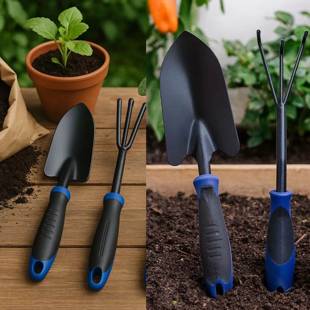 Kit Ferramentas para Jardinagem 2 peças - Preto