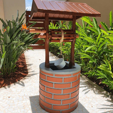 Fonte Poço de Jardim Decorativo 130cm