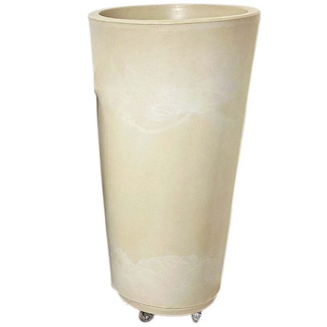 Kit Vaso Damasco Brilhante + Suporte com Rodinhas