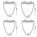 Vaso De Plantas Quadrado P/ Decoração Interna e Externa