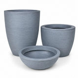 Kit 3 Vasos Texturizados Médios